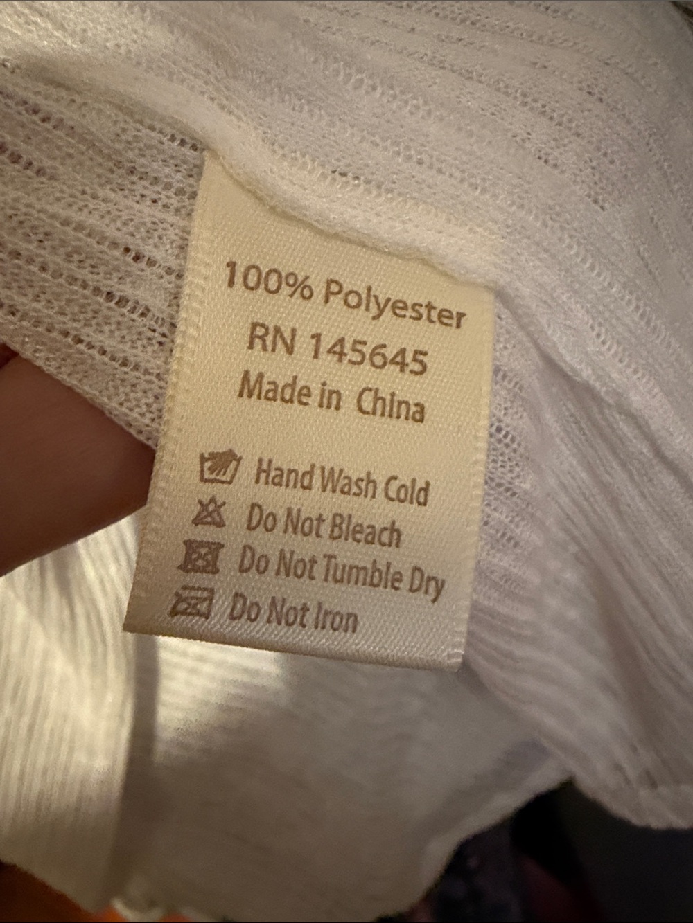 White Open-Front Sheer Lightweight Kimono Cardigan with Pockets - Picture 6 of 6